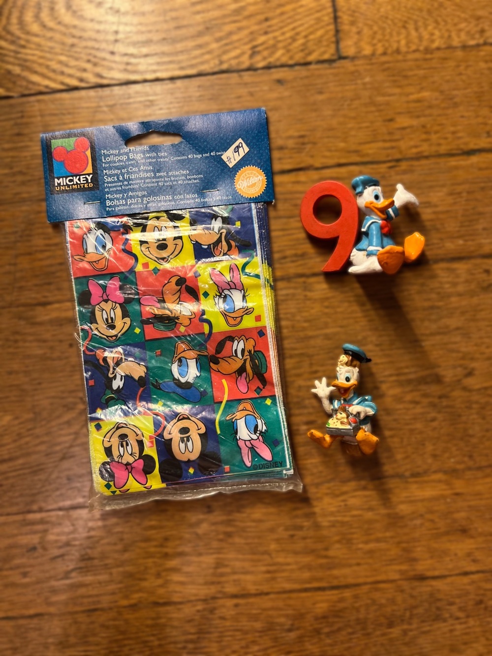 Mickey Unlimited Disney Character Treat Bags and Cake Toppers